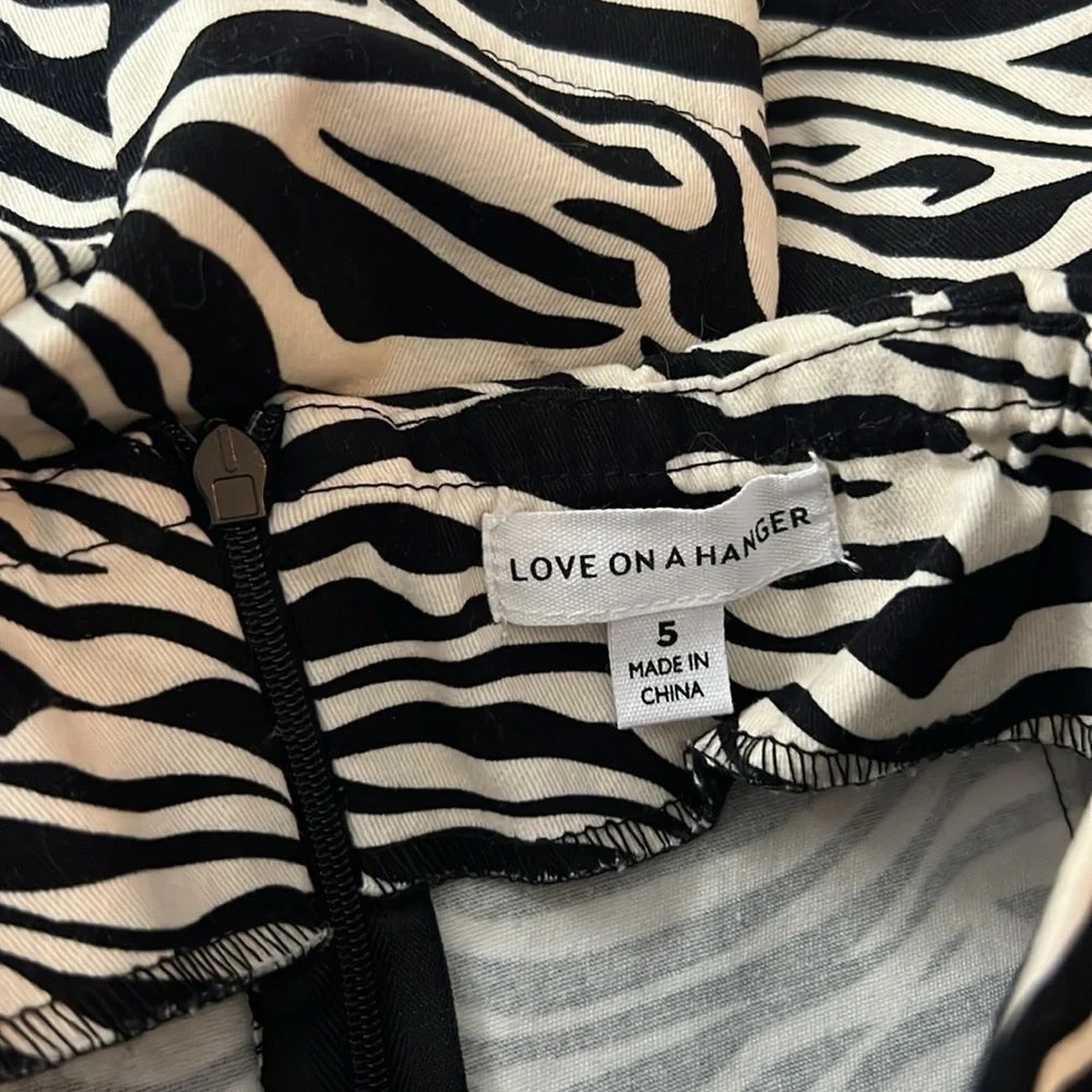 Love on a Hanger Zebra Mini Skirt